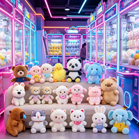 Fournisseur d'usine : Peluches mélangées de 8 pouces pour machine à griffes, animaux mignons assortis, vente en gros en vrac