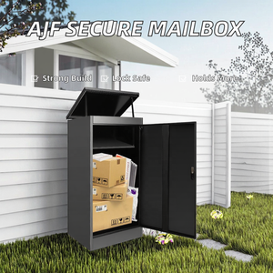 Buzón de Correo Metálico Grande, Impermeable, para Exteriores, Seguro para Entrega de Paquetes, con Cerradura, para Montar en la Pared o de Pie - Product Image 6