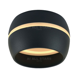 Spot encastré rond monté en Surface, luminaire LED, lampes <span class=keywords><strong>Gx53</strong></span>, anneau intérieur en aluminium et acrylique - Product Image 1
