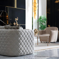 Ensemble de canapés carrés modernes en gros, mobilier de salon luxueux