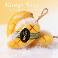 Savon artisanal à la mangue, nettoyage en profondeur, hydratant, rafraîchissant, pour le visage et le bain, cadeau de vacances