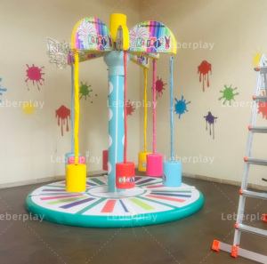 Attrezzatura Personalizzata per Parco Giochi al Coperto: Altalena a Carosello Elettrica a Forma di Albero di Cocco per Bambini - Product Image 5