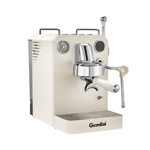 Cafetera 3 en 1 para Oficina, Color Blanco Marfil, Carcasa de Acero Inoxidable, Máquina para Hacer Capuchino para el Hogar, Bomba de 15 Bares de Presión - Product Image 3
