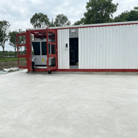 Conteneur de centre de données modulaire en gros de 40 pieds High Cube, prêt à l'emploi pour le commandement mobile, centre de données préfabriqué en conteneur