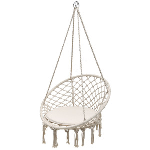 Intérieur Extérieur <span class=keywords><strong>Suspendu</strong></span> <span class=keywords><strong>Macramé</strong></span> Hamac Balançoire Chaise pour enfant et adulte - Product Image 6
