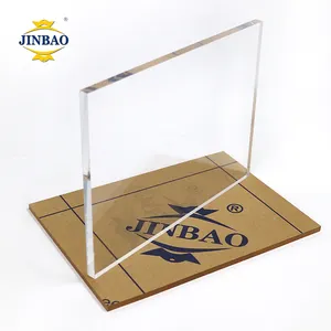 JINBAO 8x4 grosir antistatik kilau tinggi jenis berbeda grosir warna tembus 4mm akrilik bening