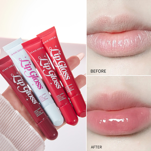 Waterproof Long Lasting <b>Lip</b> Gloss Glaze with Moisturizing <b>Lip</b> Tint & Stain Color Balm Moisturizing Smooth Long Lasting Lipstick - Product Image 6