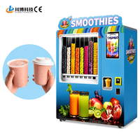 Distributeur automatique de smoothies frais, multifonctionnel, convivial, professionnel, nouveau design, usage commercial, vente au détail