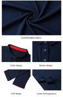 Camiseta Polo de Golf Lisa con Diseño Elástico en 4 Direcciones de Spandex/Poliéster al por Mayor, Uniforme con Logotipo Personalizado Bordado en la Solapa