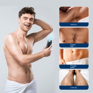 Recortadora de vello corporal para hombres, afeitadora de bolas con cuchilla de cerámica reemplazable, dispositivo de depilación de vello púbico e inguinal a prueba de agua, 600 mAh - Product Image 2