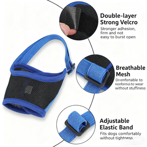 <span class=keywords><strong>Muselière</strong></span> pour grand chien, douce, confortable, réglable, pour empêcher les chiens <span class=keywords><strong>de</strong></span> mordre et d'aboyer, protège la bouche, permet <span class=keywords><strong>de</strong></span> <span class=keywords><strong>boire</strong></span> - Product Image 3