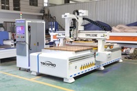 Máquina CNC TechPro para Fabricación de Muebles, Router CNC ATC con Cambiador de Herramientas Lineal