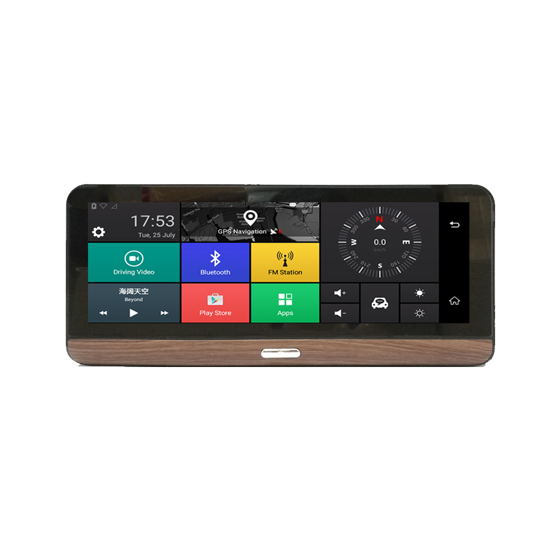 Wholesale full HD 1080P 7.84 inch 4g android 5.1 rearview mirror car dvr gps navigation ADAS dash camera dash cam rotate lens