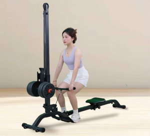 Máquina <span class=keywords><strong>de</strong></span> <span class=keywords><strong>remo</strong></span> con mancuernas ajustable en peso, dispositivo <span class=keywords><strong>de</strong></span> fitness con mancuernas hidráulicas <span class=keywords><strong>de</strong></span> doble paleta reductora <span class=keywords><strong>de</strong></span> grasa plegable - Product Image 6