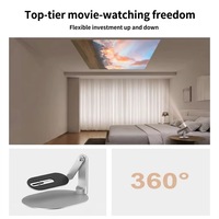 Nouveau support de projecteur universel réglable 2026 en alliage d'aluminium/acier pour chevet/table basse, rotation à 360 degrés, charge de 3 kg