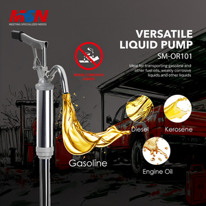 Pompe de transfert de carburant MSN, distance d'aspiration 1 m, entrée 1 pouce, sortie 3/4 pouce, pour utilisation avec des bidons d'essence, de diesel et d'huile moteur. - Product Image 3