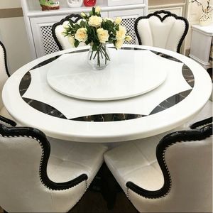 <span class=keywords><strong>Table</strong></span> à <span class=keywords><strong>manger</strong></span> en <span class=keywords><strong>marbre</strong></span> <span class=keywords><strong>noir</strong></span> blanc pliable réglable assemblé extensible pour la maison appartement hôtel ou meubles d'entrée scolaire - Product Image 2