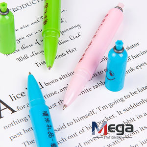 Bolígrafos de plástico con forma de <span class=keywords><strong>salchicha</strong></span> de jamón de expresión bonita y divertida al por mayor de papelería MEGA para niños, regalo inspirado en dibujos animados - Product Image 4