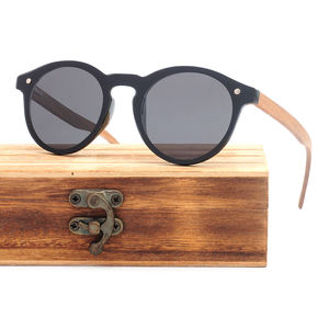 Gafas de sol con marco de madera, lentes de sol con marco de madera, diseño italiano, CE - Product Image 4