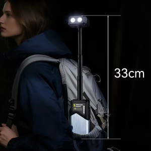 New Style High Brightness Adjustable <b>LED</b> <b>Rechargeable</b> Portable IP44 Rated Camping Telescopic Rotatable Work <b>Light</b> Flashlight - Product Image 3