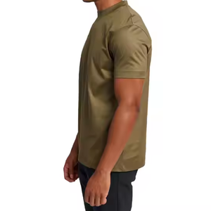 2025 gran oferta camiseta de entrenamiento de verano 100% camiseta personalizada de algodón mercerizado al por mayor para hombres - Product Image 2
