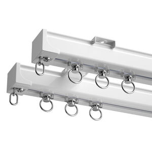 Rail de rideau en aluminium silencieux de qualité supérieure pour plafond, idéal pour rideaux à plis ondulés, vente en gros - Product Image 2
