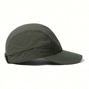 Gorra Deportiva de 5 Paneles de Color Sólido para Exteriores, con Logotipo Personalizado, Transpirable, para Campamento y Béisbol - Product Image 5