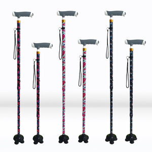 Bâton de marche télescopique en alliage d'aluminium Yingda, réglable en hauteur, léger, durable, antidérapant, pour personnes âgées - Product Image 2