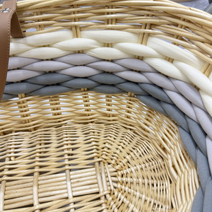 Berceau en rotin tissé à la main, moderne, pour bébé, berceau, panier de Moïse, pour chambre à coucher, salon et extérieur - Product Image 6