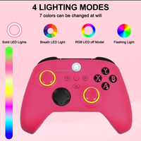 Control Inalámbrico LR de 2.4GHz con Joystick, Giroscopio de Seis Ejes, Motor de Vibración, Botón Turbo, Conector para Auriculares, Molde Privado para One