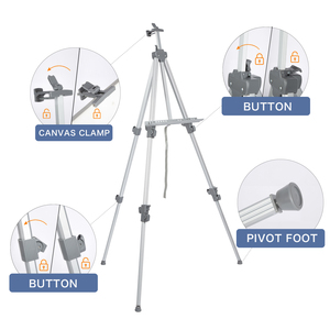 Tùy Chỉnh Chất Lượng Cao Chuyên Nghiệp Đơn Giản Phác Thảo Có Thể Điều Chỉnh Nhôm Nghệ Sĩ Giá Vẽ Cho Bức Tranh - Product Image 5