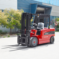 Forklift Listrik Baiyijie CPD-25 2.5 Ton, Tiang Dua Tingkat, Penggeser Samping Hidrolik, Baterai Lithium-Ion, Panjang Garpu 1220mm