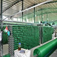 Filet d'ombrage agricole en HDPE vierge tricoté warp, résistant aux UV et très robuste, pour la protection des tomates et légumes en serre