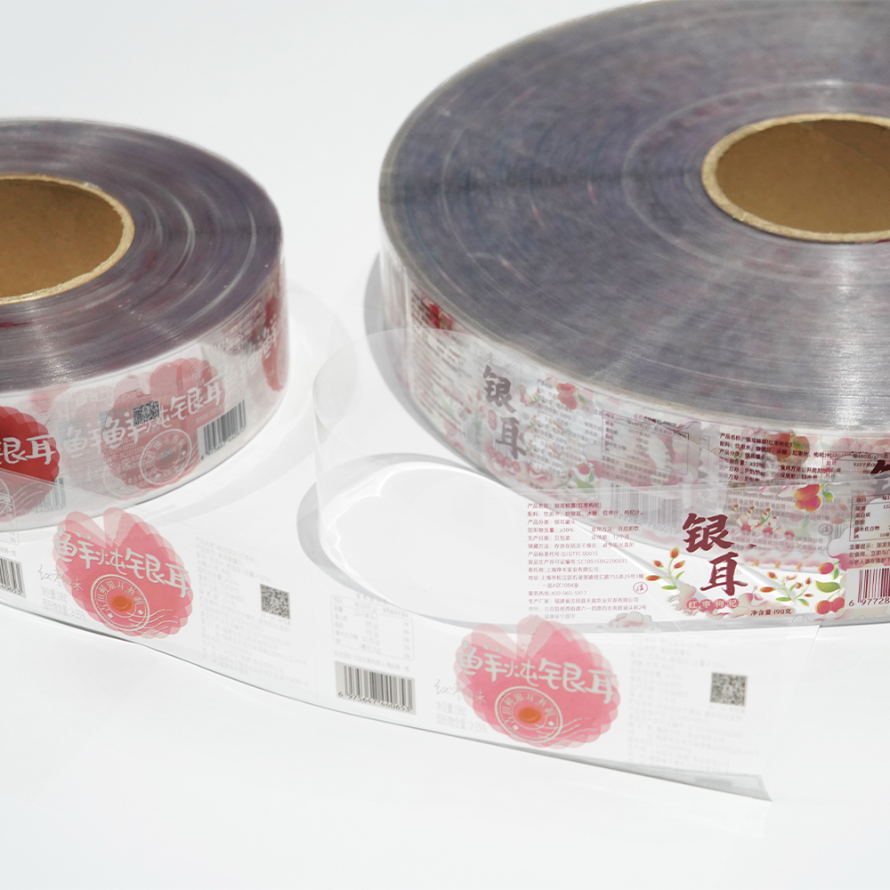 Custom Eco-Friendly BOPP Material Waterproof Adhesive Labels Glossy Clear Stickers for Food Containers Retail Packaging