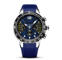 Reloj de pulsera de cuarzo deportivo para hombre, cronógrafo resistente al agua, con calendario, a la moda, en oferta