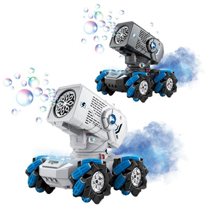 Mới lạ phun bong bóng diễn viên đóng Thế RC Xe tăng đồ chơi vui điều khiển từ xa trôi xe tải với Bong Bóng Blower đài phát thanh điều khiển xe đồ chơi cho cậu bé quà tặng - Product Image 1