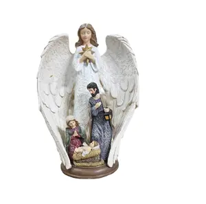 Beautiful and moving Colorful relief pattern effect angel wing figure Heom Combination Desktop Decoration