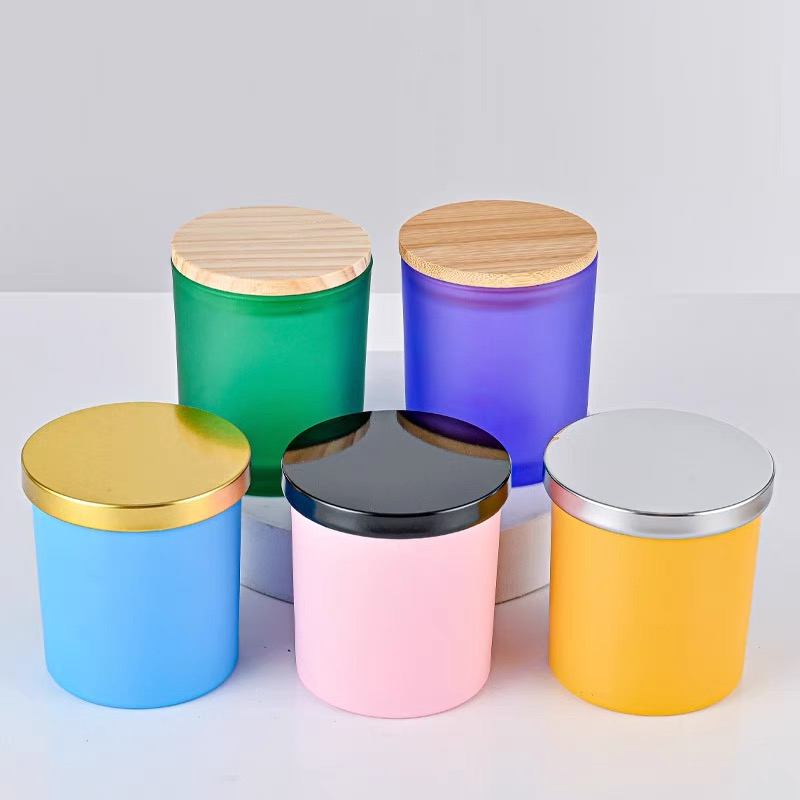 8oz empty luxury glass jars for candles