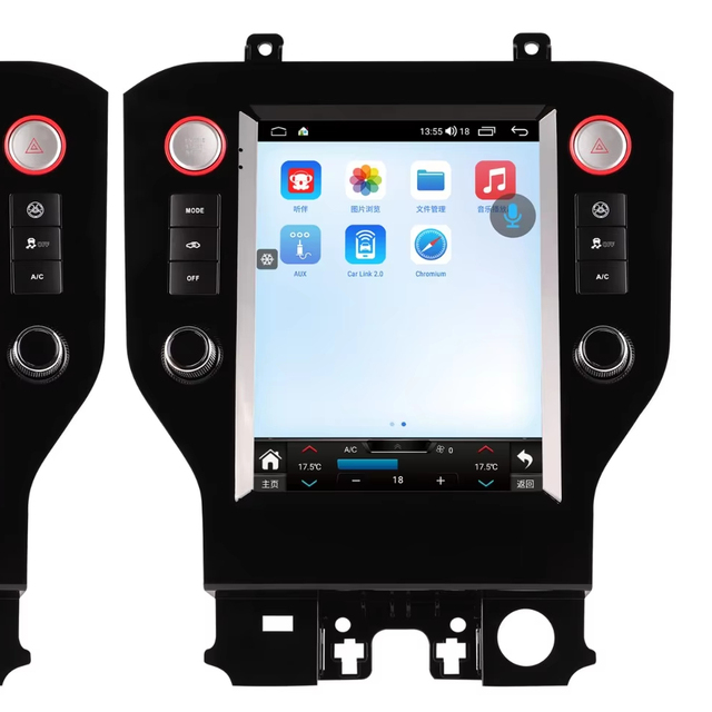 Android 12 Auto Stereo Head Unit Touch Screen CarPlay GPS Navigation 4G for DVD Player for Ford Mustang 2015-2021 8GB RAM USB