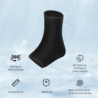Enveloppement de cheville en gel réutilisable pour soulager les gonflements et la douleur, compresse chaude et froide efficace pour les blessures et la cryothérapie