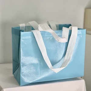 Bolsa de Tela No Tejida Resistente en Oferta, Diseño Plegable Ligero, Patrón de Dibujos Animados, Reutilizable, Personalizable, para Exposiciones, Día de la Madre - Product Image 3