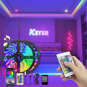 Dormitorio debajo de la cama luz de noche sensor de movimiento tira de luz LED RGB IC 12V ultra delgado micro neón flexible regulable tira de luz LED