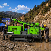 Foreuse hydraulique montée sur chenilles, entièrement hydraulique, avec moteur de pompe à engrenages diesel, couple élevé, profondeur maximale 1600 m pour l'exploration minière