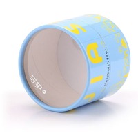 Emballage cadeau en tube de papier personnalisé pour Noël avec design de Noël imprimé, vente en gros directe d'usine, estampage à chaud du logo OEM ODM