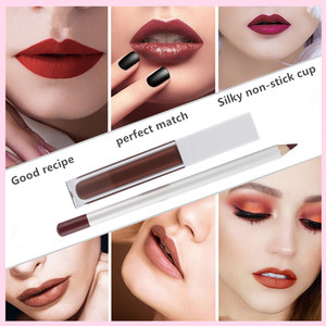 Kit de fabrication de gloss et de gel à lèvres vegan longue tenue et waterproof, avec crayon à lèvres, pour toutes les carnations, emballage personnalisable rose/blanc - Product Image 2