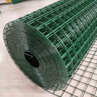 Grillage soudé enduit PVC Eurofence Holland, clôture de jardin verte pour ferme, volailles, poulailler, rouleau de grillage hollandais
