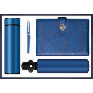 豪华礼品盒 商务礼品套装 自动雨伞 带徽标保温瓶 + A5笔记本 + 笔 促销活动 商务 - Product Image 4