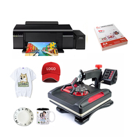 Nouveau 8in 1/4in1 transfert de chaleur presse Machine couleur imprimante estampage à chaud dispositif outils Kits pour bricolage tasse plaque t-shirts coque de téléphone