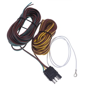 Up1451 4 Pin Trailer <b>Plug</b> 25 Ft American Style Wiring Harness For Replace Repair Truck <b>Light</b> Systems - Product Image 3
