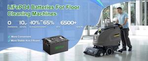Batería de Ciclo Profundo de 6000+ Ciclos con 10 AÑOS de Garantía, Carga Rápida, 24V 50Ah para Hoteles, Supermercados, Hogares, Jardines y Máquinas de Limpieza - Product Image 2